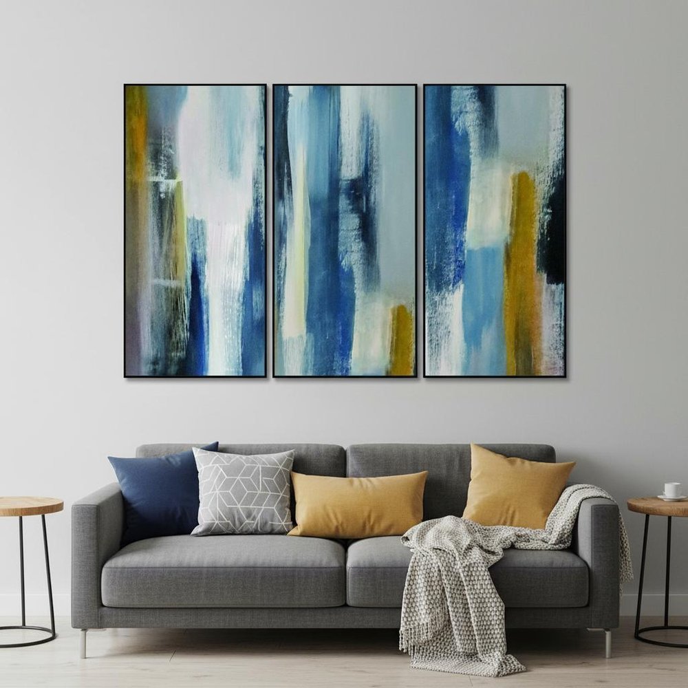 Set Of Three Indie Black Framed Wall Art — view 4