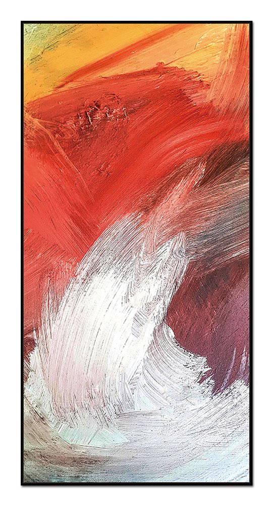 Flame Black Framed Wall Art — view 1