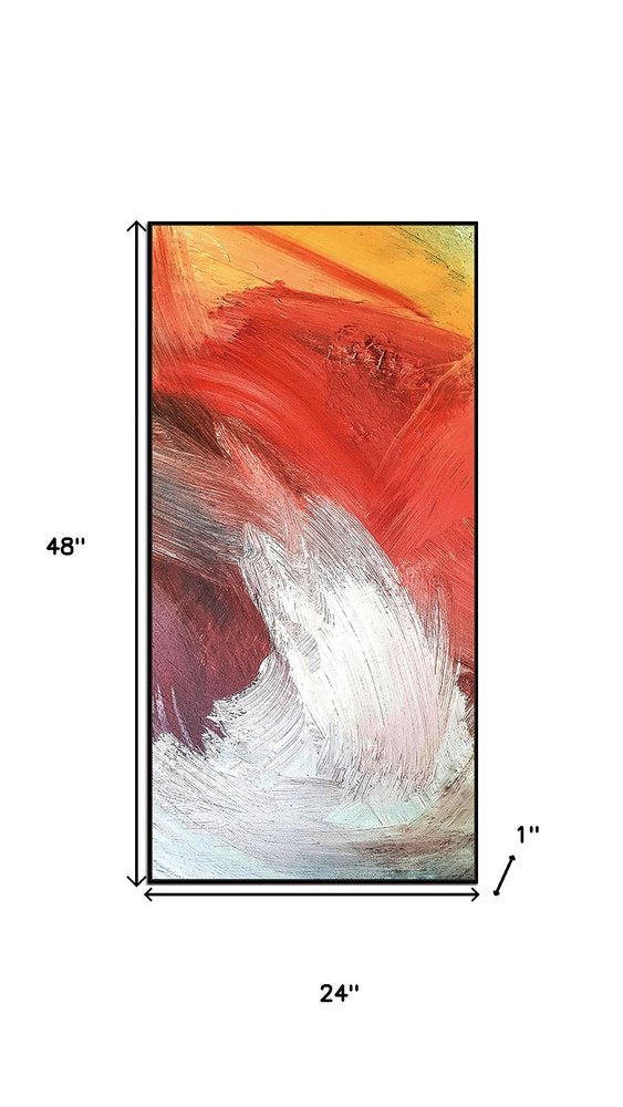 Flame Black Framed Wall Art — view 4