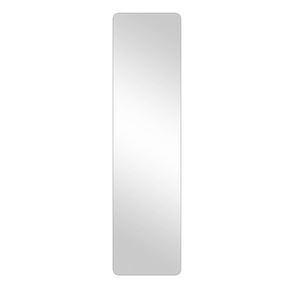 59" Silver Frameless Full Length Hanging Mirror — view 1