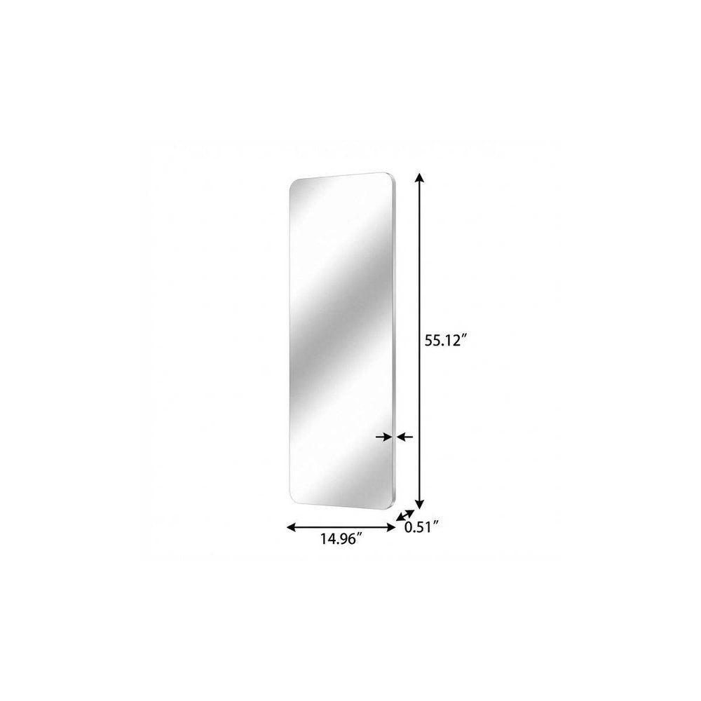 55" Frameless Full Length Hanging Mirror — view 2
