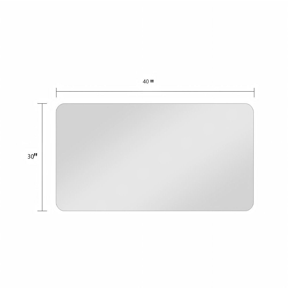 30" Frameless Bathroom Vanity Mirror — view 1