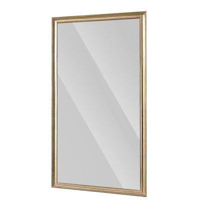 71" Golden Brown Wood Wall Mounted And Leaning Framed Full Length Mirror