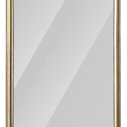 71" Golden Brown Wood Wall Mounted And Leaning Framed Full Length Mirror