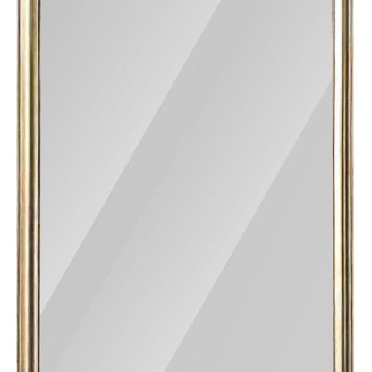 71" Golden Brown Wood Wall Mounted And Leaning Framed Full Length Mirror