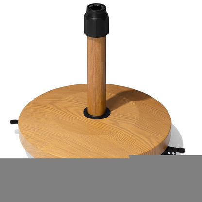 Light Brown Market Umbrella Steel In Ground Adjustable Umbrella Base With Wheels