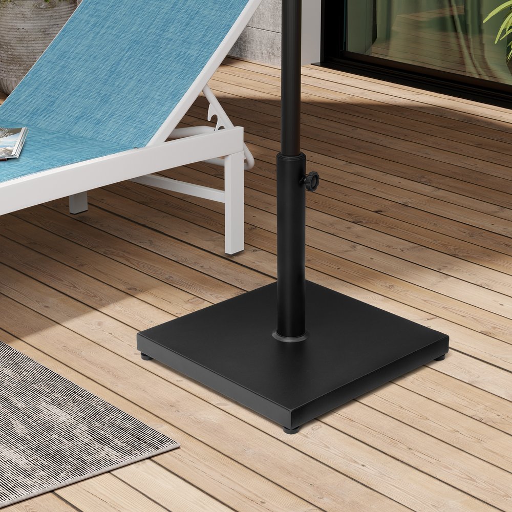 Black Market Umbrella Fillable Steel In Ground Adjustable Umbrella Base — view 2