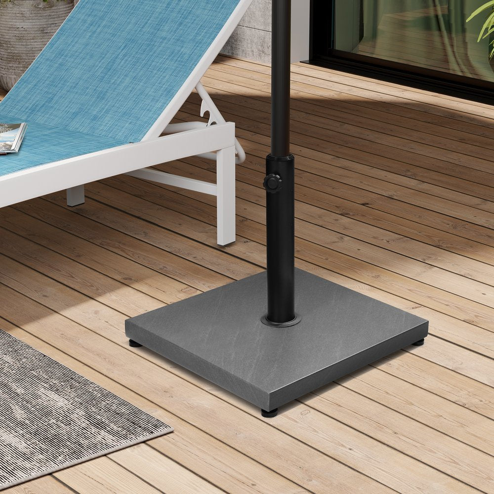 Gray Market Umbrella Fillable Steel In Ground Adjustable Umbrella Base — view 8