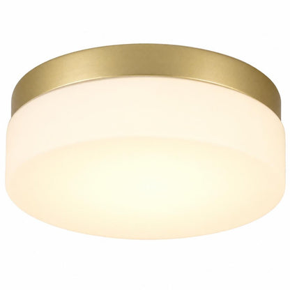11" Black Metal And Glass Flush Mount Ceiling Light HomeRoots