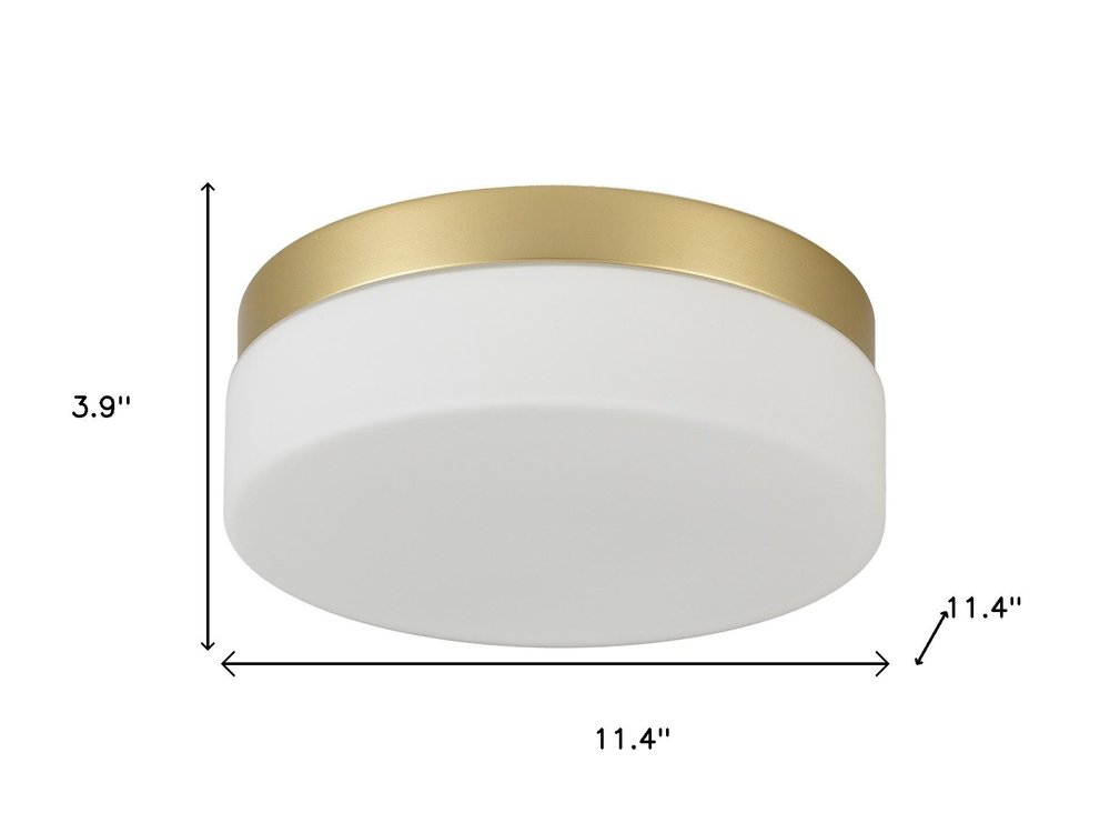 11" Black Metal And Glass Flush Mount Ceiling Light HomeRoots