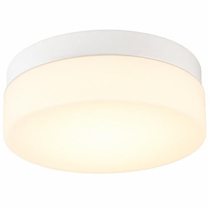 11" Black Metal And Glass Flush Mount Ceiling Light HomeRoots