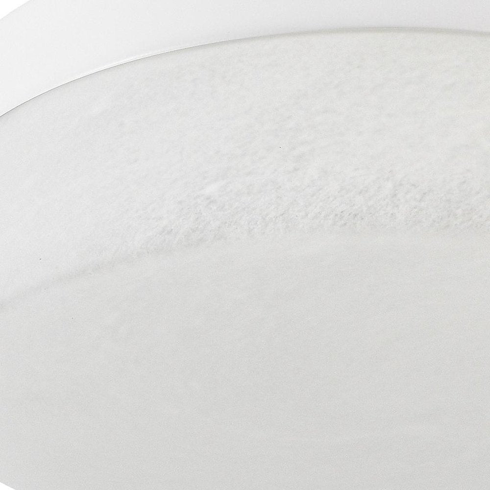 11" Black Metal And Frosted Glass Flush Mount Ceiling Light — view 18