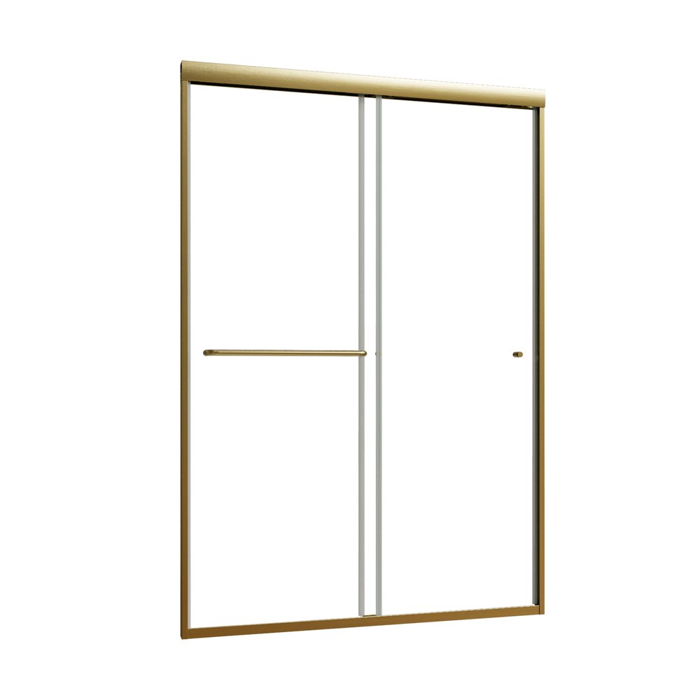 70" X 48" Aluminum and Glass Shower Door — view 2