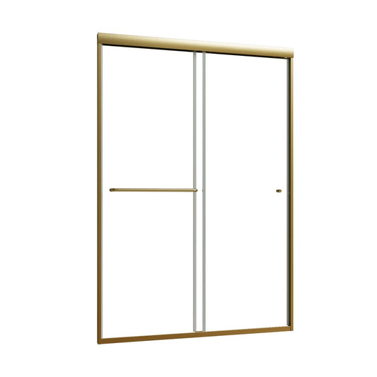 70" X 48" Aluminum and Glass Shower Door