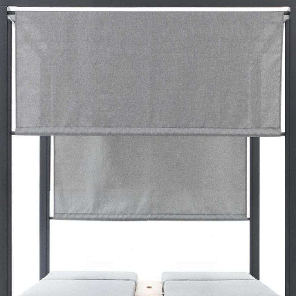 64" X 64" Gray Aluminum Gazebo HomeRoots