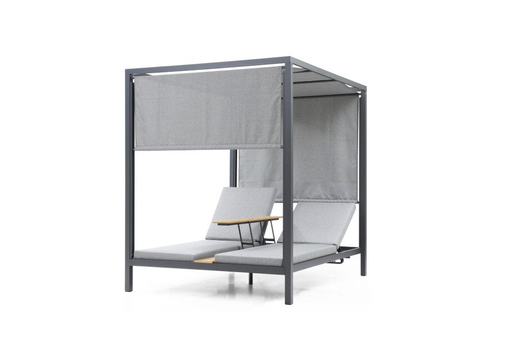 64" X 64" Gray Aluminum Gazebo HomeRoots