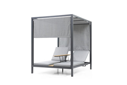 64" X 64" Gray Aluminum Gazebo HomeRoots