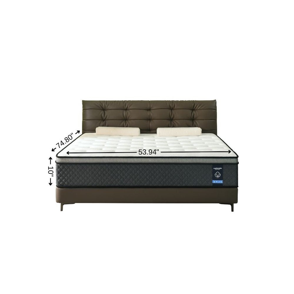 10" Twin Foam Medium Hybrid Mattress — view 10
