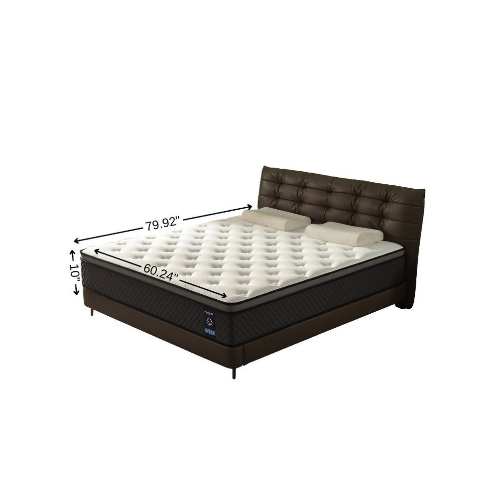 10" Twin Foam Medium Hybrid Mattress HomeRoots