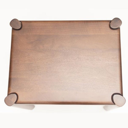22" Brown Solid Wood Square End Table HomeRoots