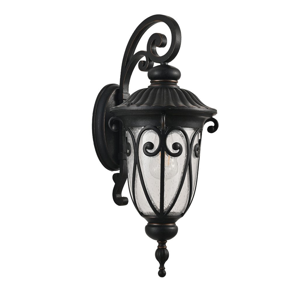 Black Transparent Outdoor Hanging Light With Clear Shades — view 1