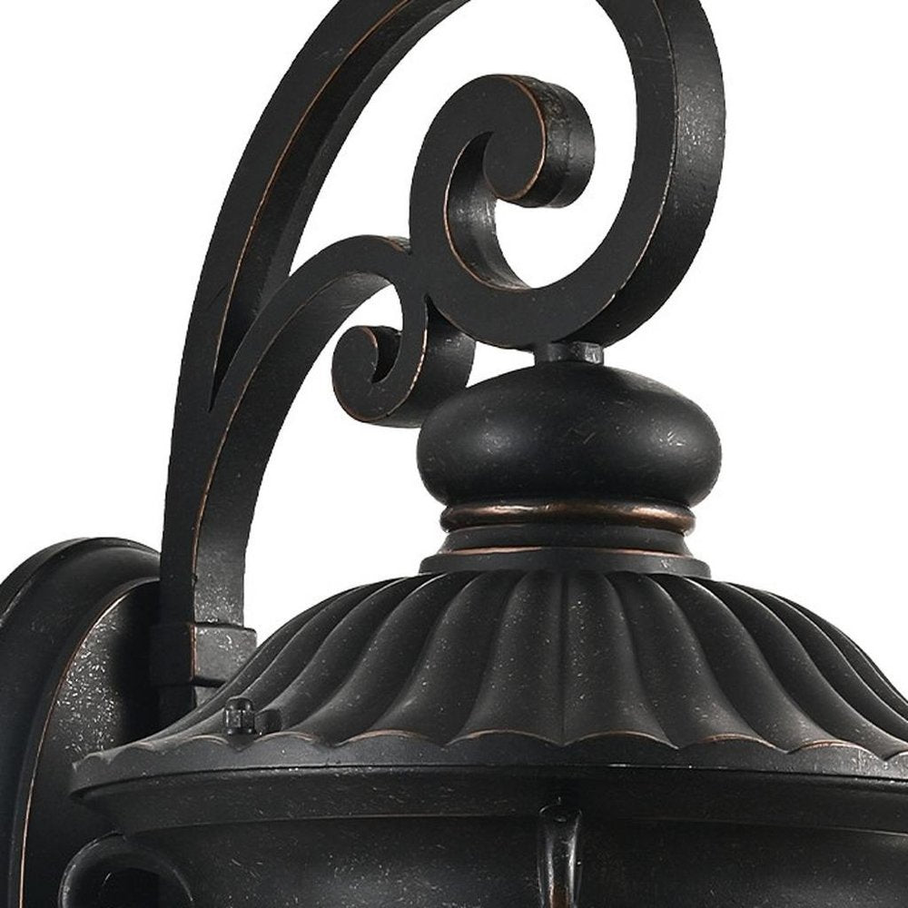 Black Transparent Outdoor Hanging Light With Clear Shades — view 2