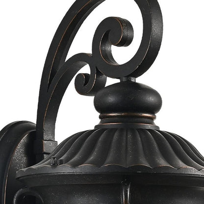 Black Transparent Outdoor Hanging Light With Clear Shades