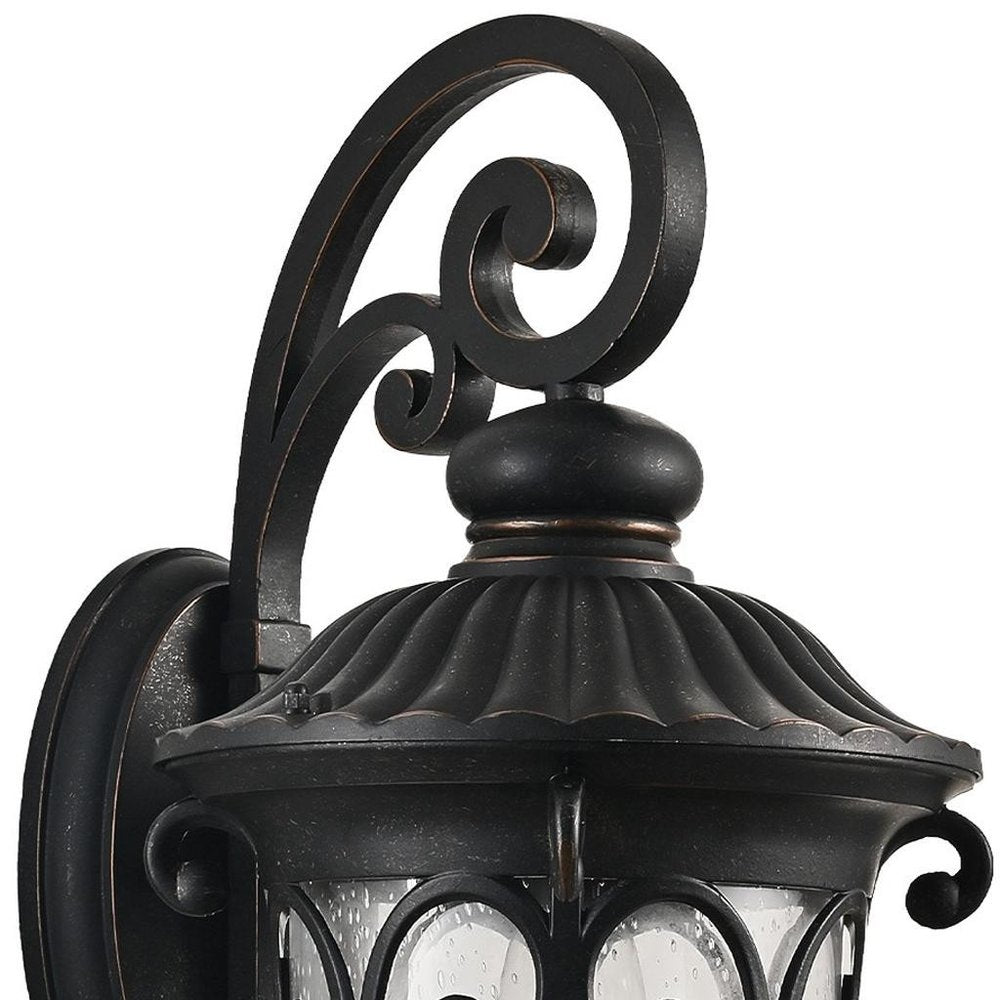 Black Transparent Outdoor Hanging Light With Clear Shades — view 3
