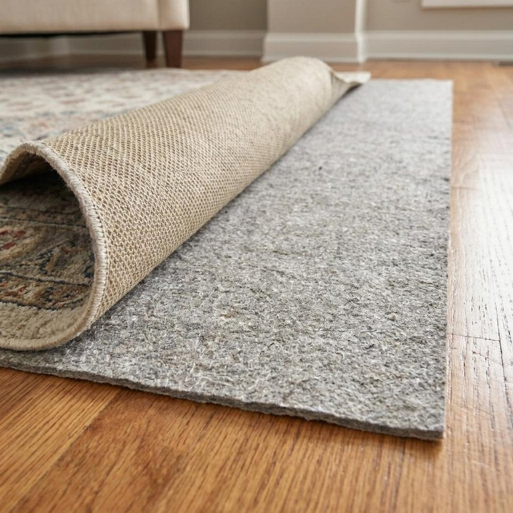 2' x 4' Gray Non Slip Rug Pad HomeRoots