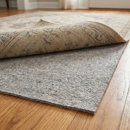 2' x 4' Gray Non Slip Rug Pad HomeRoots