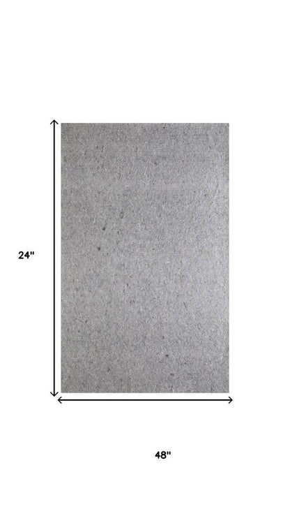 4' x 6' Gray Non Slip Rug Pad