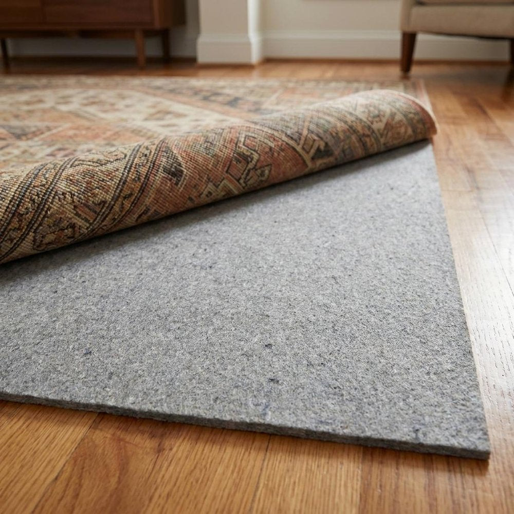 8' x 10' Gray Non Slip Rug Pad HomeRoots