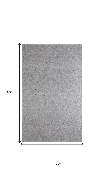 8' x 10' Gray Non Slip Rug Pad HomeRoots