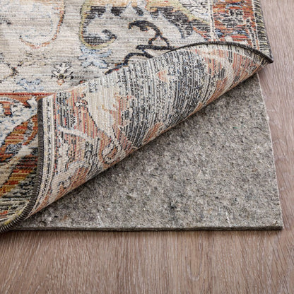 8' x 10' Gray Non Slip Rug Pad HomeRoots