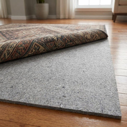 8' x 10' Gray Non Slip Rug Pad HomeRoots