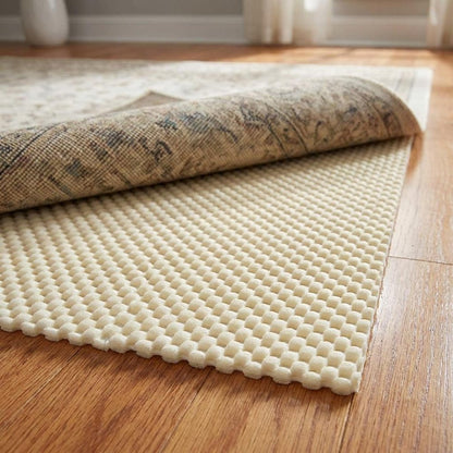 6' x 9' White Non Slip Rug Pad HomeRoots