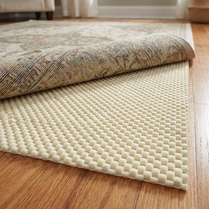 6' x 9' White Non Slip Rug Pad HomeRoots