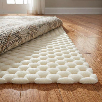 10' x 14' White Non Slip Rug Pad HomeRoots