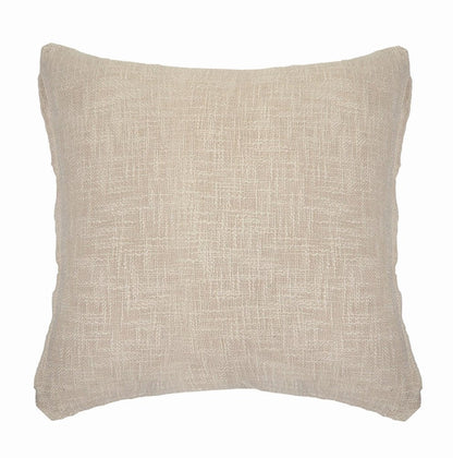 20" Beige And Brown Diamond Cotton Throw Pillow Cover with Texture
