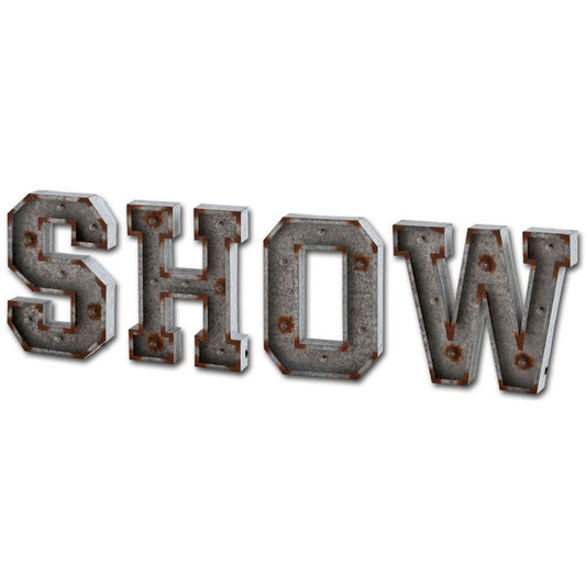 10" X 8" Gray words Metal Wall Decor