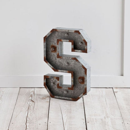 10" X 8" Gray words Metal Wall Decor