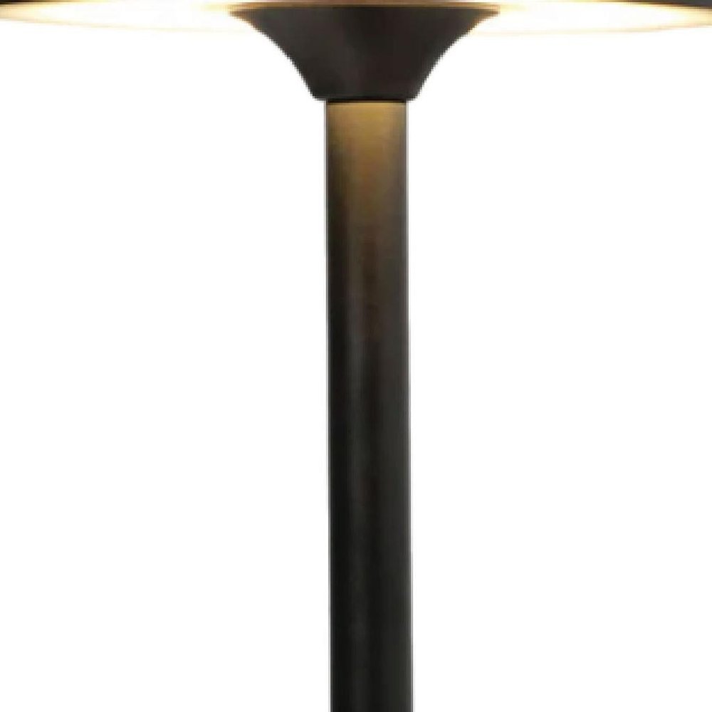 11" Black Round Desk Lamp — view 5