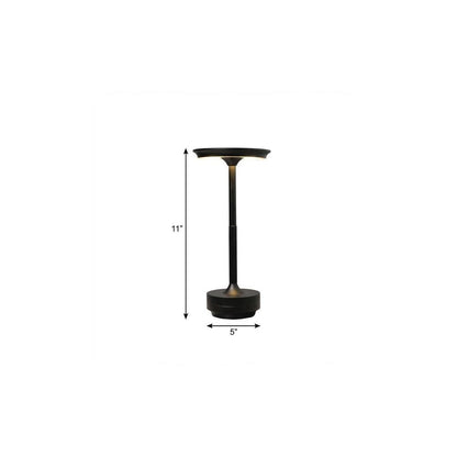 11" Black Round Desk Lamp
