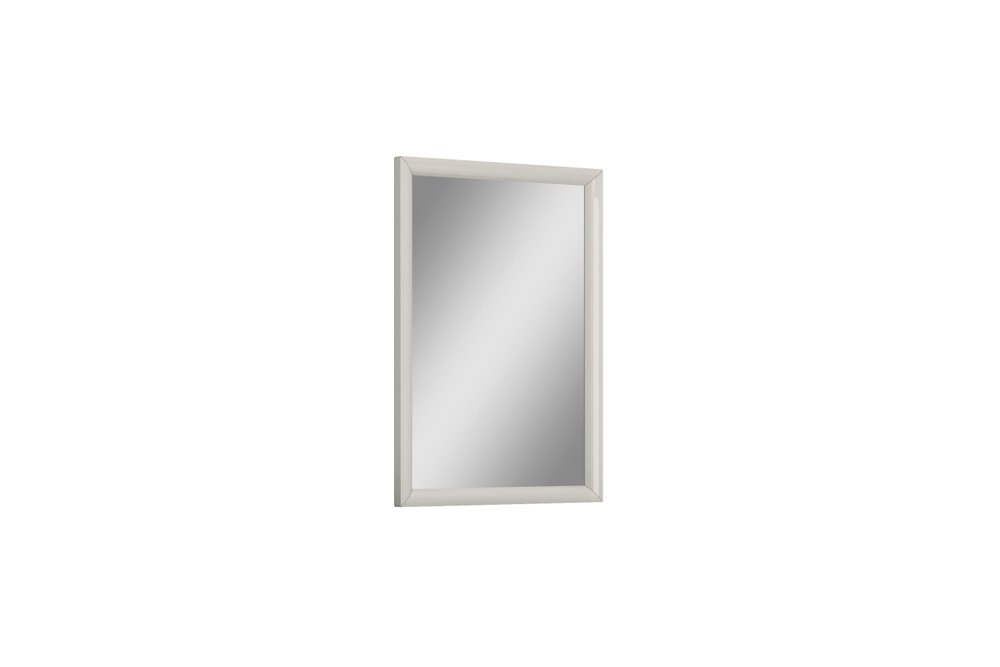 47" X 33" Light Gray Wood Framed Dresser Mirror — view 1
