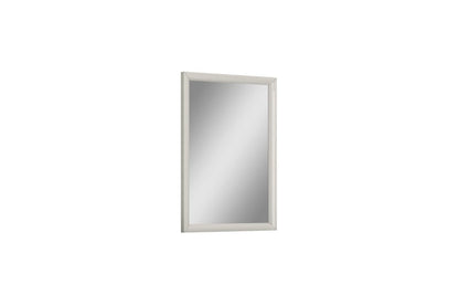 47" X 33" Light Gray Wood Framed Dresser Mirror HomeRoots