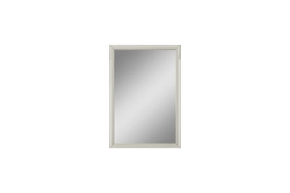 47" X 33" Light Gray Wood Framed Dresser Mirror HomeRoots