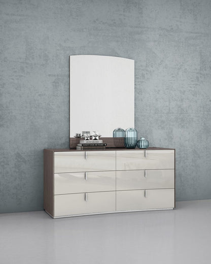 47" X 35" Chestnut Wood Framed Dresser Mirror HomeRoots