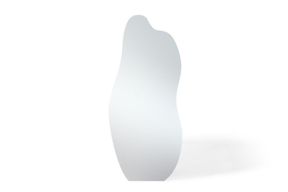 71" Abstract Leaning And Freestanding Frameless Full Length Mirror — view 1
