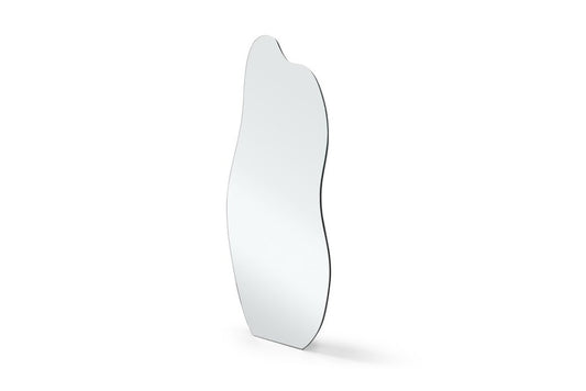 71" Abstract Leaning And Freestanding Frameless Full Length Mirror