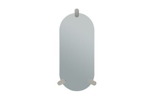 43" X 19" Oval Frameless Accent Mirror